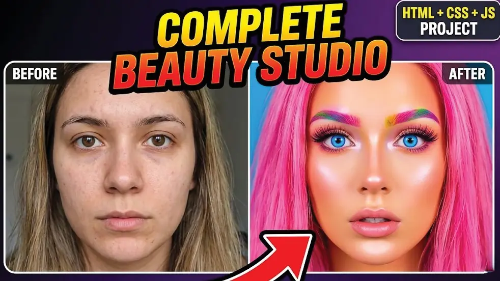 Beauty Studio Version 1.1: Complete Virtual Makeup App HTML JS Source Code